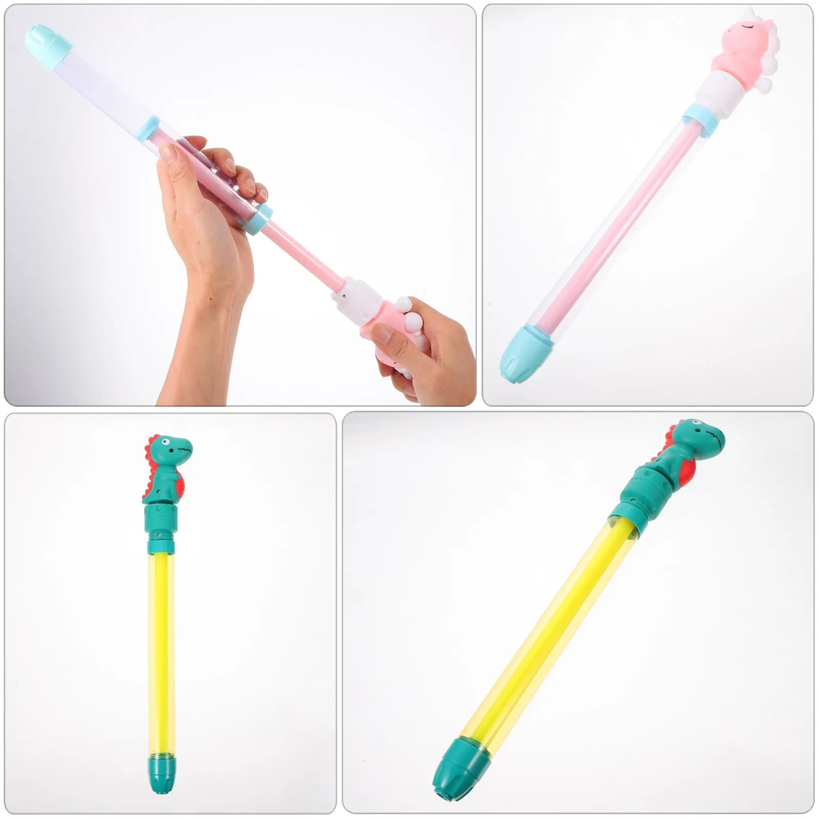 4Pcs 총 프리미엄 플라스틱 여름 수영장 파티 어린이 야외 물 스프레이 재미있는 어린이 놀이 장난감