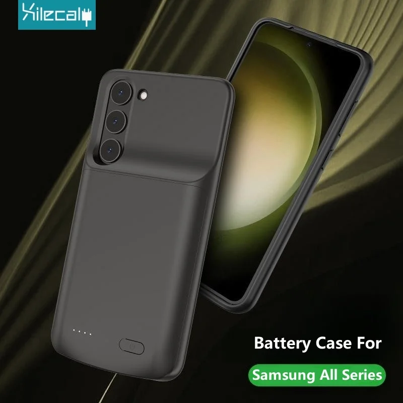 Power Bank Xilecaly Battery Charger Case for Samsung S23 Ultra S21 Plus S20 Note 20 Ultra Note 10 Plus External Power Bank Cover For S21 FE