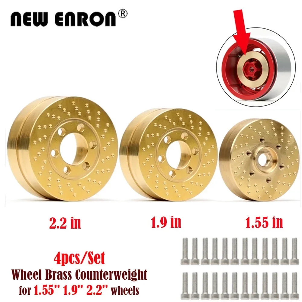 Pesas De Rueda Rc Brass Beadlock, 2 Unidades, Anillos De Suj