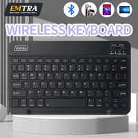Bluetooth Wireless Keyboard For IOS Android Windows Tablet For iPad Air Mini Pro Spanish Korean Portugal Russian Black Keyboard