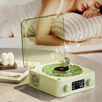 New mini retro Bluetooth speaker portable sleep aid Bluetooth speaker with RGB lights supporting TF card subwoofer，gift - Image 6