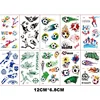 10PCS Temporary Tattoos for Children Football Soccer Fan Fake Tattoo Sticker Temporary Tattoo Sticker Sleeves Waterproof Man Kid 3