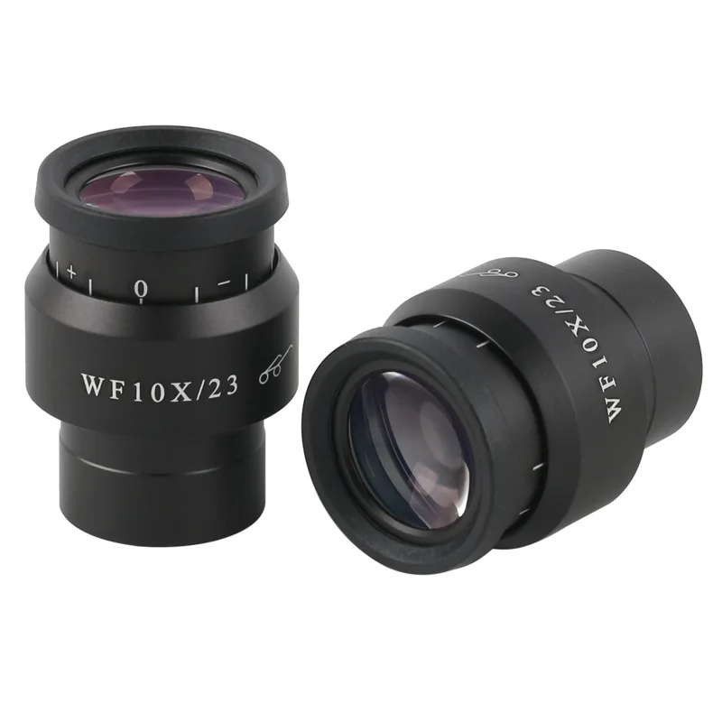 WF10X-23mm Wide Field Eyepiece For Binocular Trinocular Stereo Microscope 30MM Installation Interface 1PCS microscope eyepiece