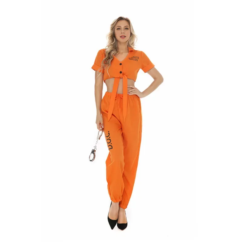 

Костюм на Хэллоуин с желтыми брюками, Женский костюм для косплея, соблазнительный сексуальный танцевальный костюм, уличная одежда, одежда для выступлений