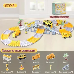Electric Track Toy Set for Kids - Interactive Engineering Car Puzzle & Train Adventure Gift (ETC-146A)