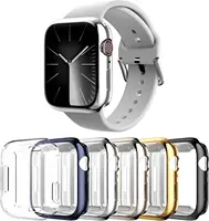 Coque pour Apple Watch, 42mm, 46mm, 41mm, 45mm, 40mm, 44mm, Juste de Protection d'Écran, Souple, TPU, Pare-chocs pour iWatch Série 10, 9, 8, 7, 6, 5, 4, SE 1