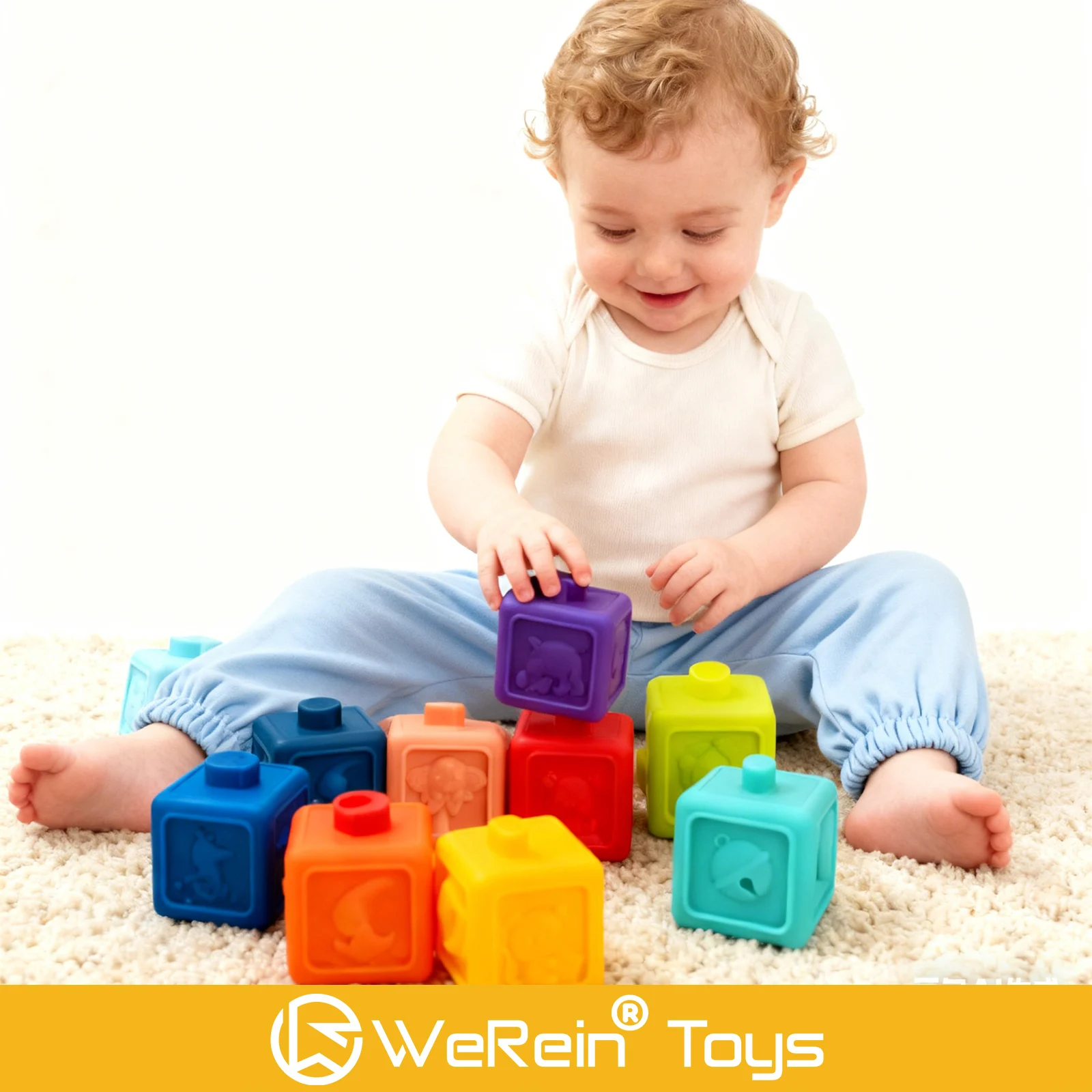 Silicone Baby Building Blocks 3