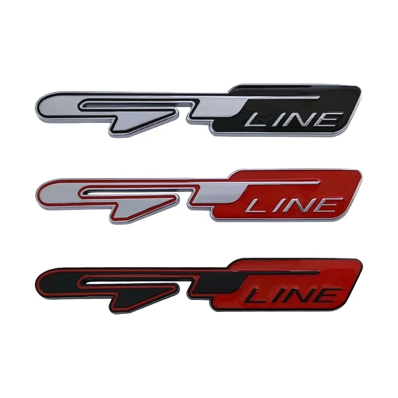 3D Metal Gt Line Logo Car Fender Trunk Badge Decalcomania Per Peugeot 5008 308 3008 108 208 508 2008 Gt Line Emblem Sticker Accessori