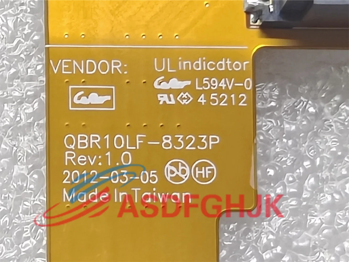 New original Dell Alienware M18x R2 HDD Molex SATA Hard Drive Mediator Connector M9T51 0M9T51 QBR10 LF-8323P