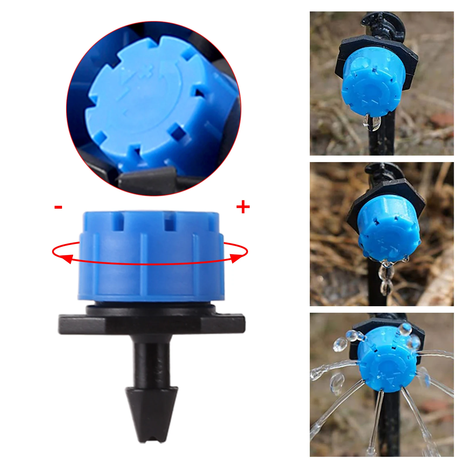 Set di sistema di irrigazione a goccia regolabile da 30 m, gocciolatore
