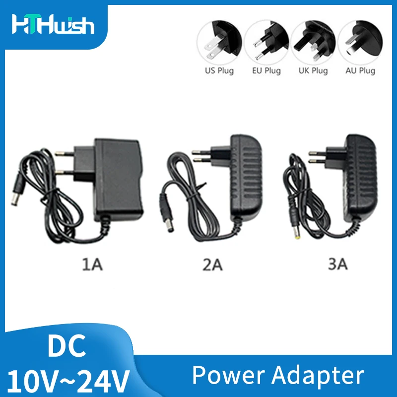

AC/DC Power Adapter 10V 12V 13V 14V 15V 24V 1A 2A 3A Universal Charger Plug Adapter 220V To 12 Volt Power Supply