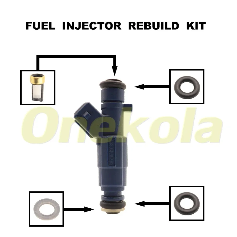 Fuel Injector Seal O-Ring Kit Seals Filters for 0280156263 Chery elegant 473 BYD Geely Panda Hatchback 1.0