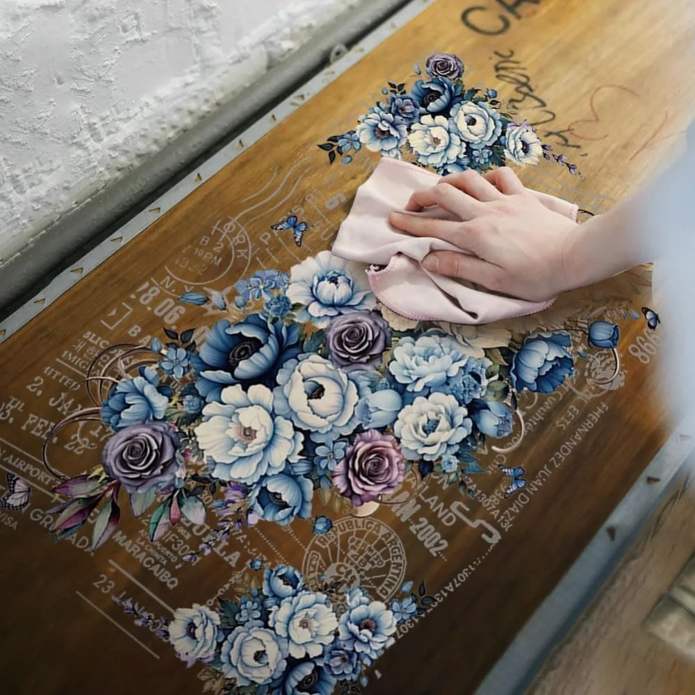 1set 4 Sheets Flowers Rub On Transfers For Furniture Crafts Rub On Transfer Stickers Butterfly Dragonfly Stickers Transfers Vintage Decals Waterproof For Wood Fabric Craft Home 11.8x5.9Inch