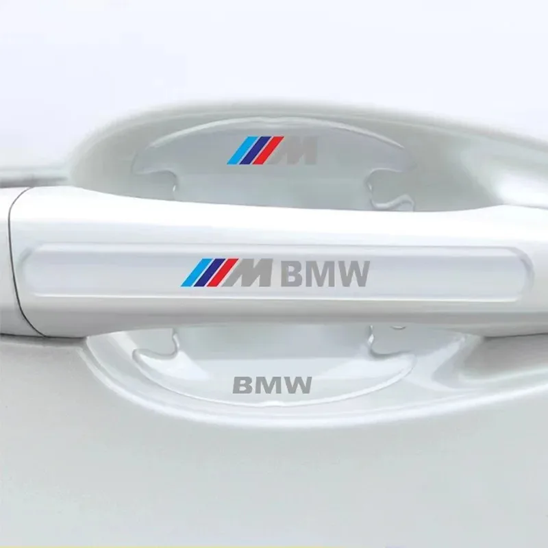 BMW X1 X3 X4 X5 M F15 X6 F16 G30 7 시리즈 G11 F48 F39 G20 E46 용 자동차 도어 핸들 보호 볼 스크래치 방지 반사 스티커