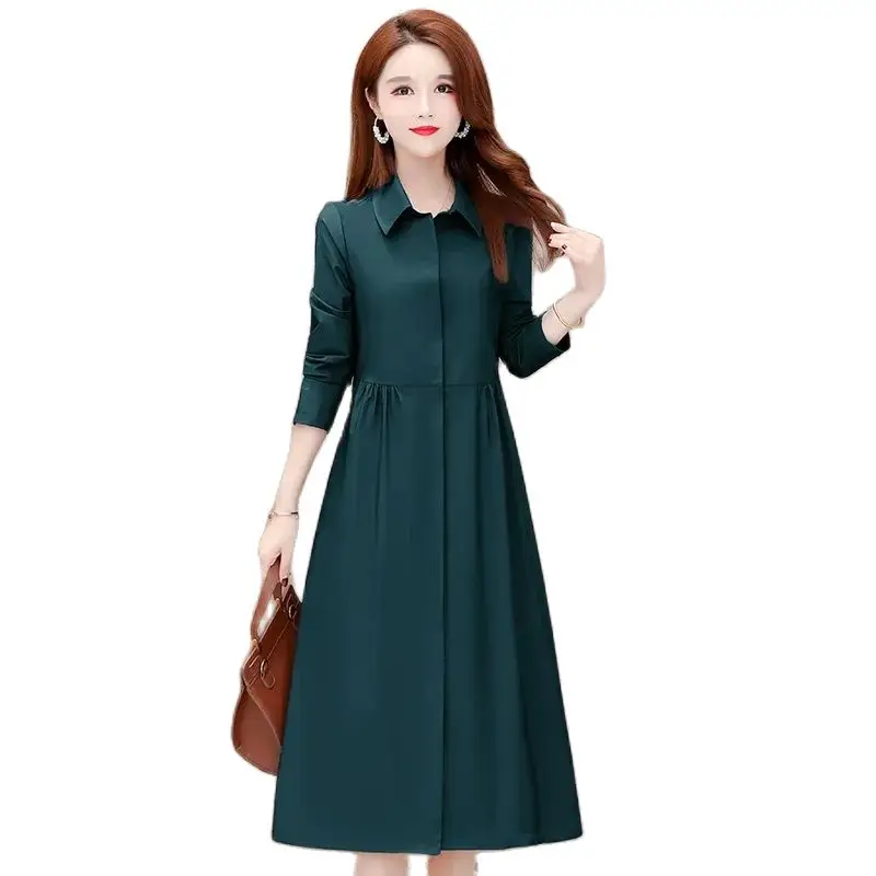 

Spring Temperament In 2023 New Middle-aged Mother's Age-Reducing Windbreaker With Long Fashionable And High-end Women's Slim Top