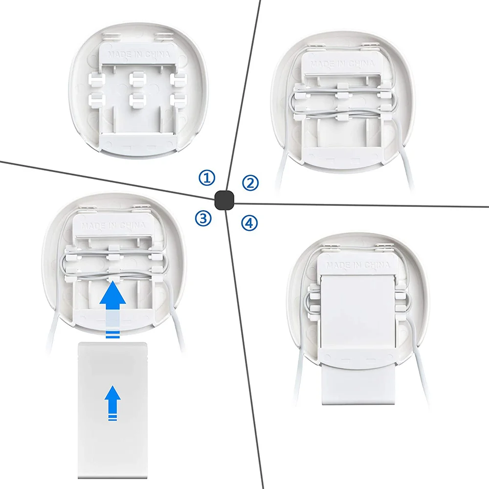 Wall Mount Holder for TP-Link Deco M4 / E4 / P9 S4 Whole Home Mesh WiFi System Bracket with Cord Management 2 Pack