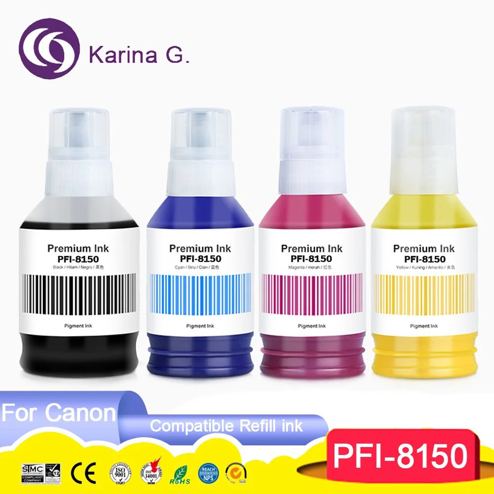 PFI-8150 PFI8150 PFI 8150 Premium Color Compatible Bottle Water Based Refill Pig