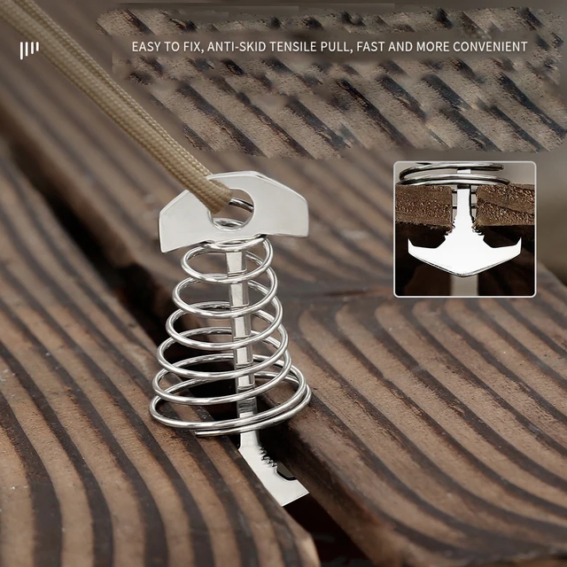 견고한 고정과 편리함을 갖춘 야외 텐트 윈드 로프 버클