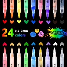 Stylo marqueur acrylique pour peinture Fine Art, carte de vœux, retouche de pneus en céramique