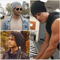Solid Color Unisex Slouchy Beanie - Soft Lightweight Winter Warm Cap for Men Women Hip-Hop Running Daily Wear 6