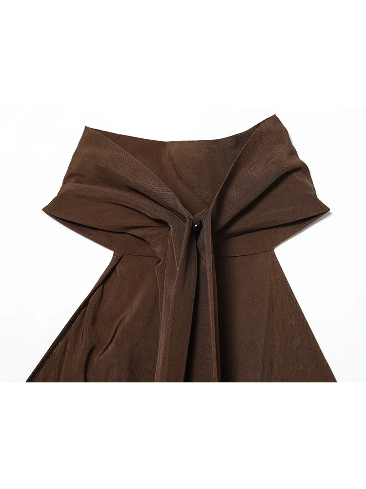 New Women Halter Tops Fashion Backless Elegant Asymmetrical Top Casual Sleeveless Solid Color High Street Female Chic Tops