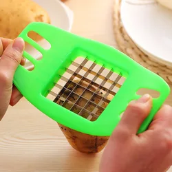 Household French Fries Cutter Making Tool Stainless Steel Potato Cutter Slicer Carrot Vegetable Slicer Chopper Kitchen Supplies