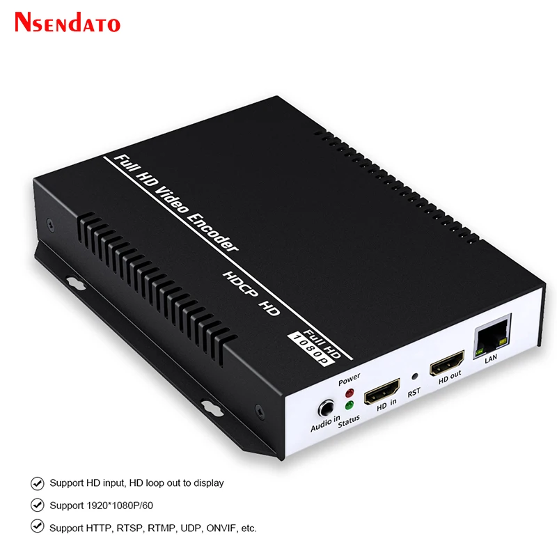 H.265 HDMI IPTV Grabber Encoder Box HDMI Video Audio Capture Card For SRT IP Youtube Facebook RTMP Live Streaming Vmixe Wirecast
