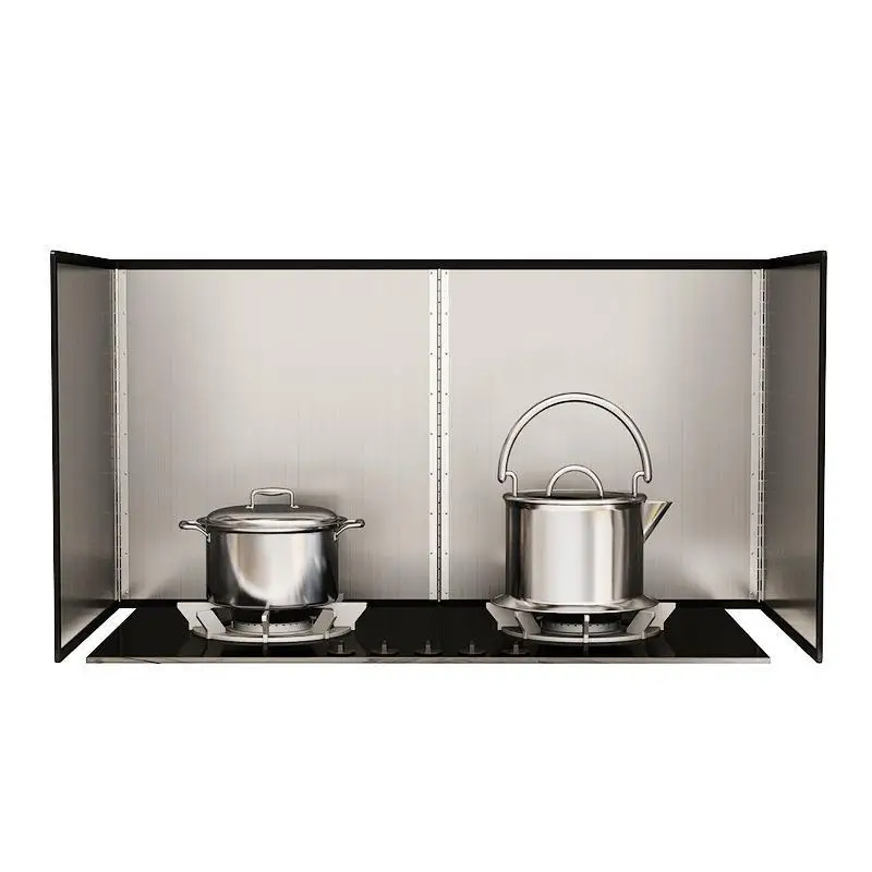 30/35/40cm Stainless steel oil baffle Special for kitchen hygiene Oil spill-proof Kitchen stove top heat shield Creative tool