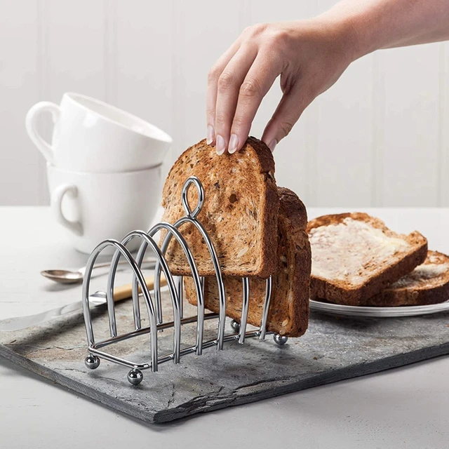 Toast Bread Rack Holder 6 Slice Stainless Steel Toast Rack With Ball Feet  And Loop Carry Handle - Jewelry Packaging & Display - AliExpress