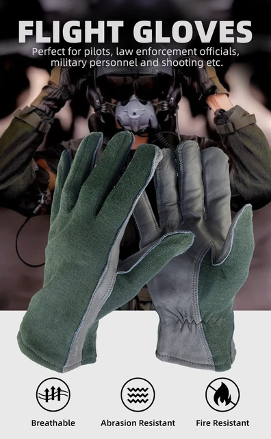 XYEHS 1 ペアロング/ショートカフレザー軍服供給パイロット安全