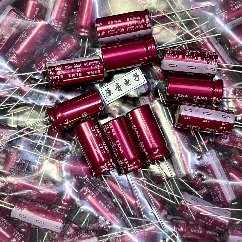 

10 шт., электролитический конденсатор RA3 серии 1000UF 25V