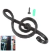 1set Music Note Shape Hook Iron Wall Hanger Unique Home Decor Vintage European style Kitchen Bathroom Coats/towel/Key/Hat/Bag 5
