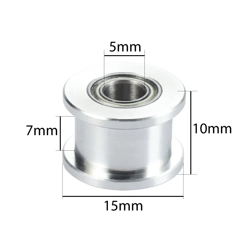 Aluminum 5mm Bore GT2 Idler Timing Pulley - 20 Tooth Wheel