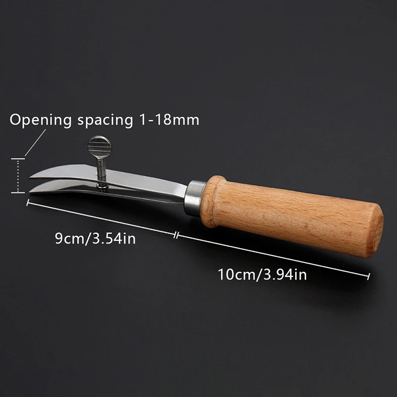Leather Tool Leather Working Tools Adjustable Leather Edge Stitching Groover Craft Groove Gouge DIY Tool Crimper Slotting and Grooving
