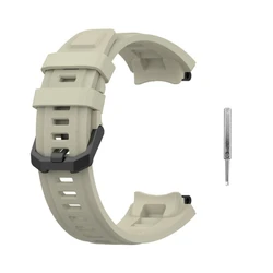 Breathable Silicone Strap for Smartwatch Replacement Bracelet (For Ash)