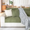 New Thicken Jacquard Sofa Seat Cushion Covers Solid Colors Striped Sofa Covers for Living Room Sectional Couch Covers Removable 2