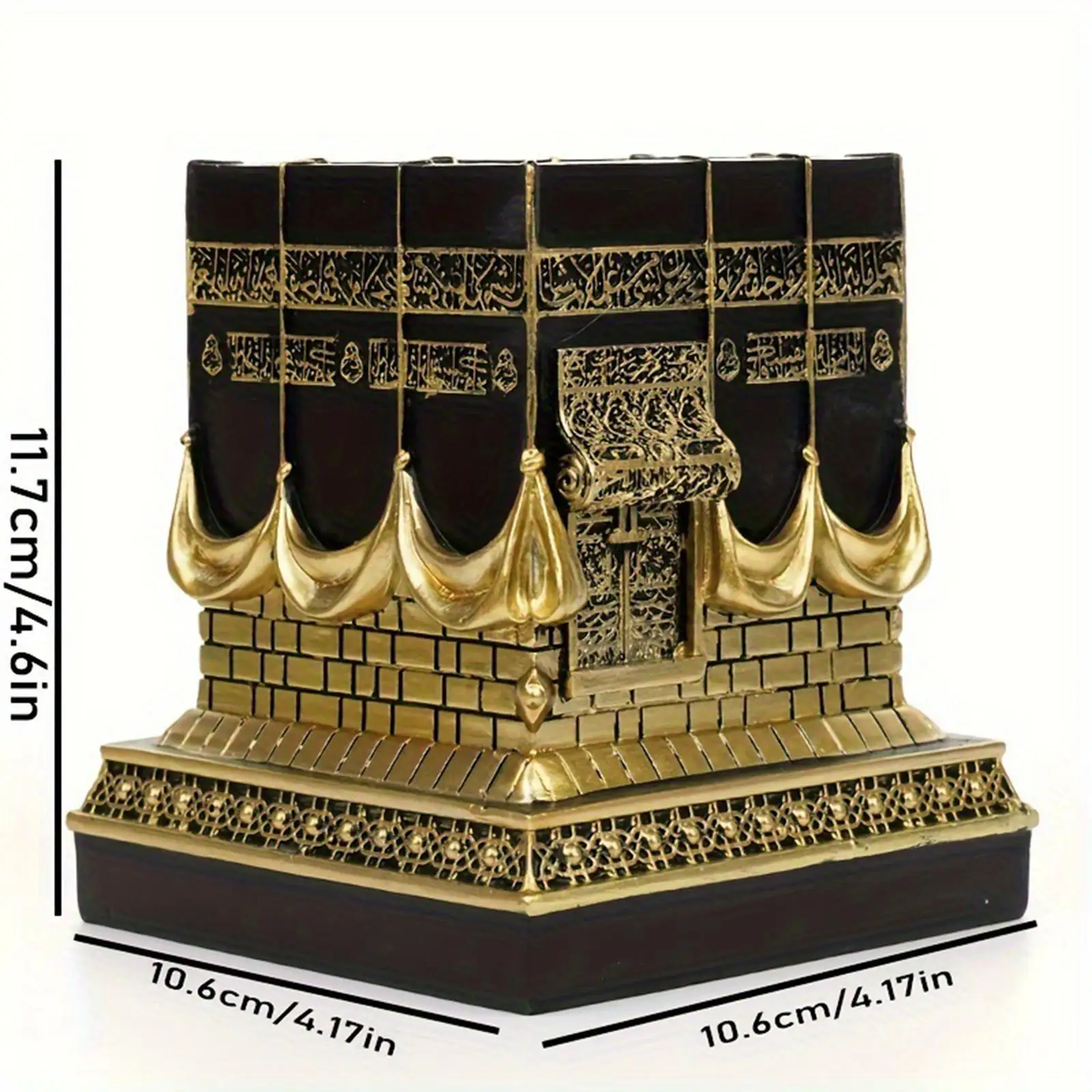 Handicraft Tabletop Statue, Kaba Islamic Replica Model, for Home, Handicraft Tabletop Statue, Kaba Islamic Replica Model, for Home,
