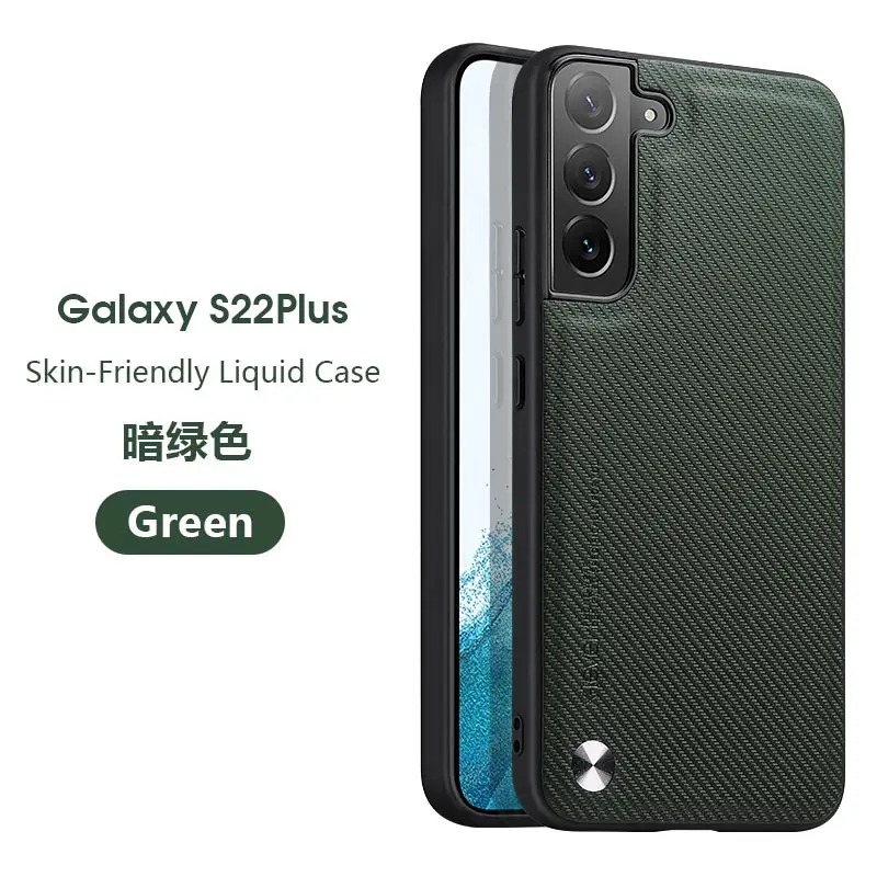 

X-level Fino Series Woven Nylon Texture Silicone Back Phone Cases For Samsung Galaxy S22 Plus Case Cover