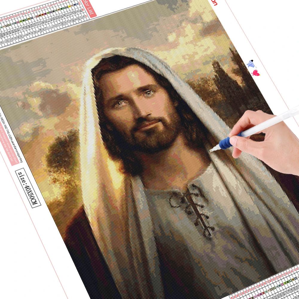 Acquista Credenza religiosa Pittura diamante Gesù cristiano 5d diamante