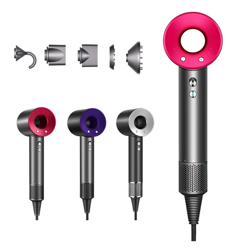 Secador de Cabelo sem Folhas Ventilador de Cabelo 5 em 1 Profissional Secador Airwrap Estilor Supersônico Difusor 2 airwrap 5 em 1 styler supersônico ventilador