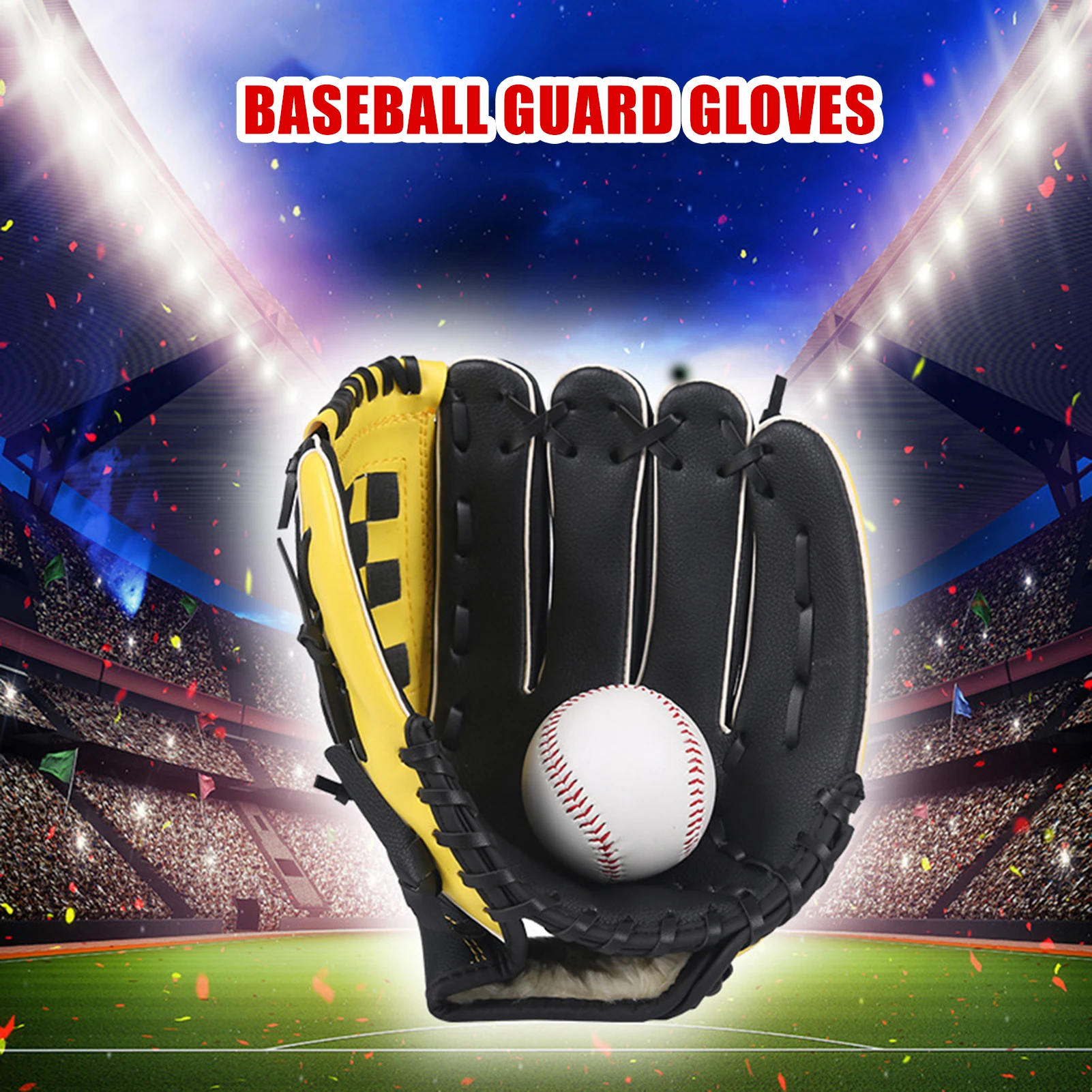 Outdoor Sport Baseball Glove PU Leather Batting Gloves Softball Practice Equipment Baseball Training Competition Glove For Kids
