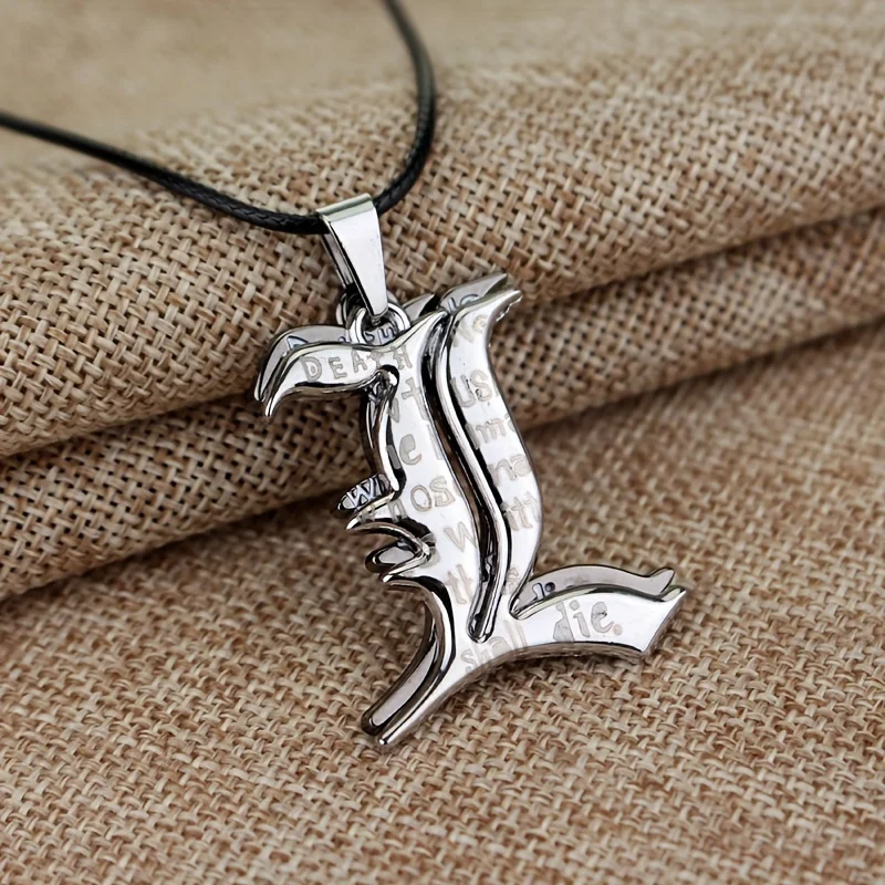 death light l l-shaped necklace zinc alloy pendant cosplay accessories