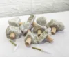 4PCS Pebble Creative Solid Wood Decorative Hook Hanging Natural Stone Hook On Cloakroom Wall(Random delivery) 3