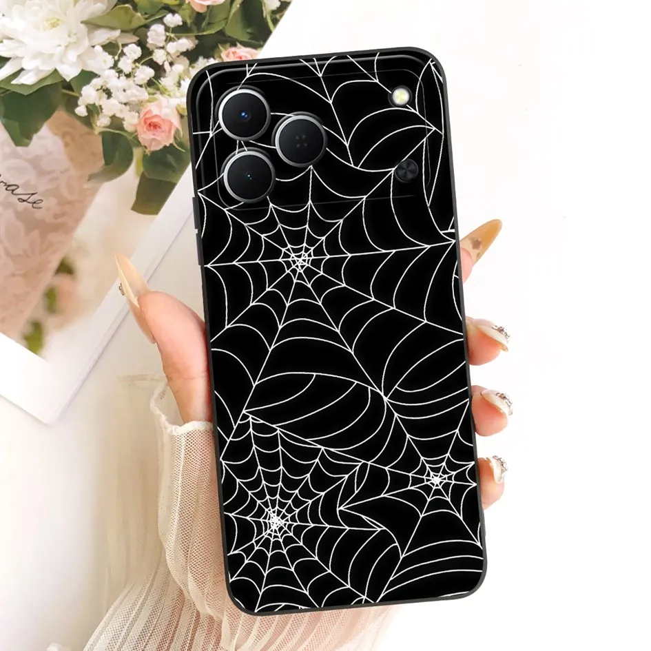 Cute Cartoon Cat Painted Soft Silicone Phone Case Cover