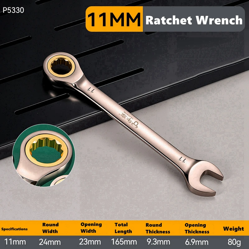 Universal 72-Tooth Ratchet Wrench Set for Automotive Repair and Maintenance
