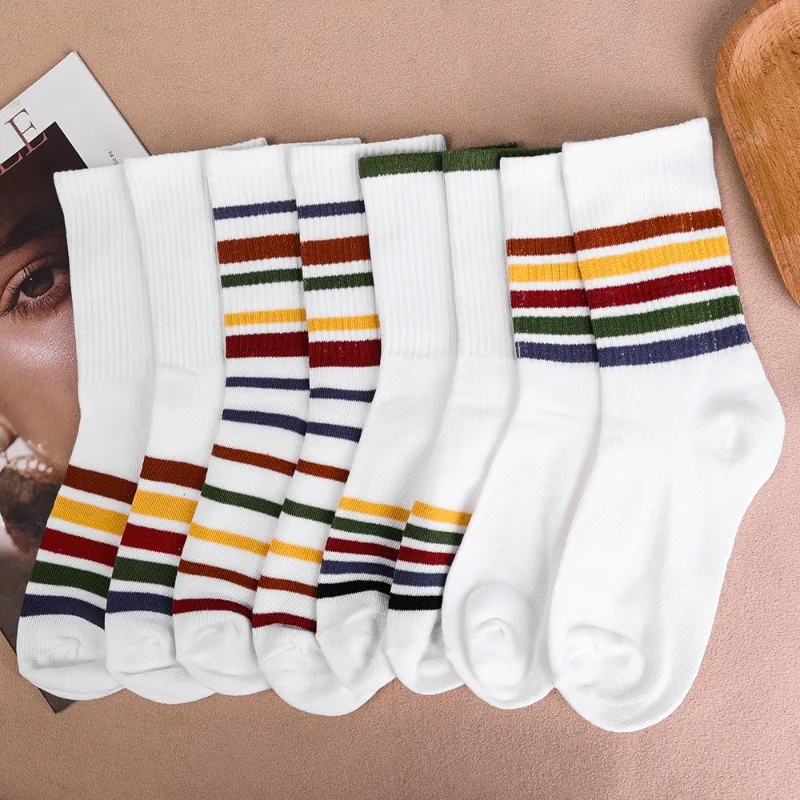 Рисунок 4 - Носки-миди хлопковые в цветную полоску