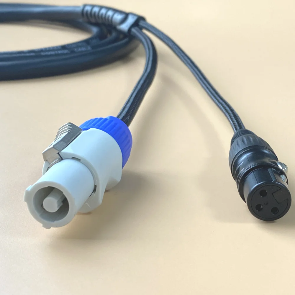 5Meter Dmx Cable AC Power Cable 3x2.5mm&sup2; Combination Wire Powercon Plug 3Pin XLR Connector Stage Light Split Cables For DJ Audio
