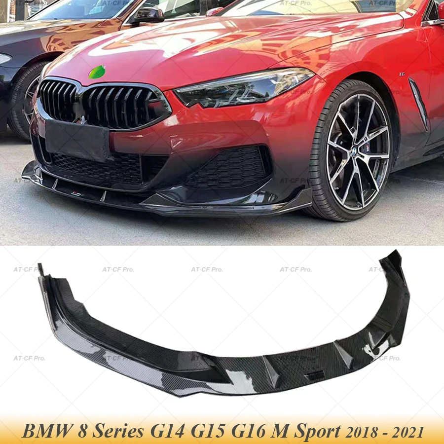G14 G15 G16 Carbon Fiber Front Bumper Lip Spoiler for BMW 8 Series G14
