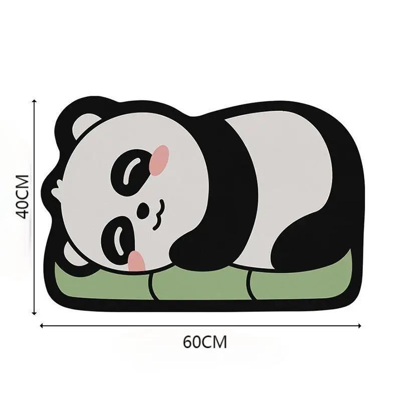 Home Clean Diatom Super Absorbent Bathroom Mat Cartoon Non-Slip Mud Toilet Pad Quick-Drying Bath Mat Floor