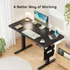 Adjustable Height, 55x24 Inch Electric Standing Desk with Storage Bag, Stand up Desk for Home Office Computer 3